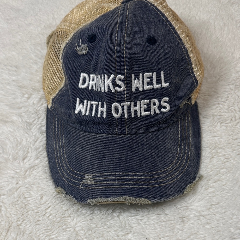 Retro Brand Authentics Navy and Tan Hat